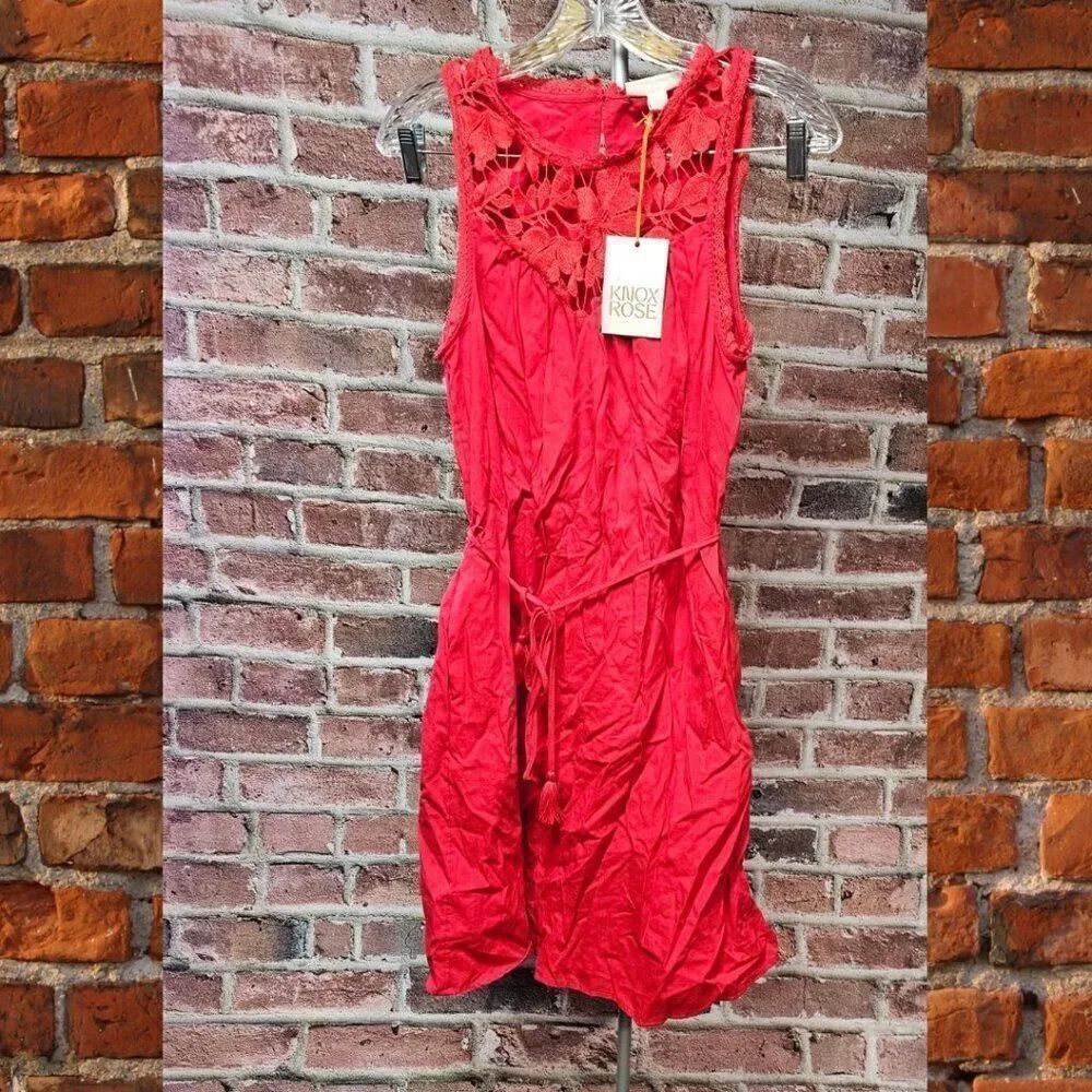 Women's KNOX ROSE Wide Strap Sleeveless A-Line Dress XS‎